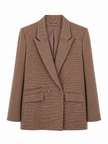 Blazer met bruine ruit