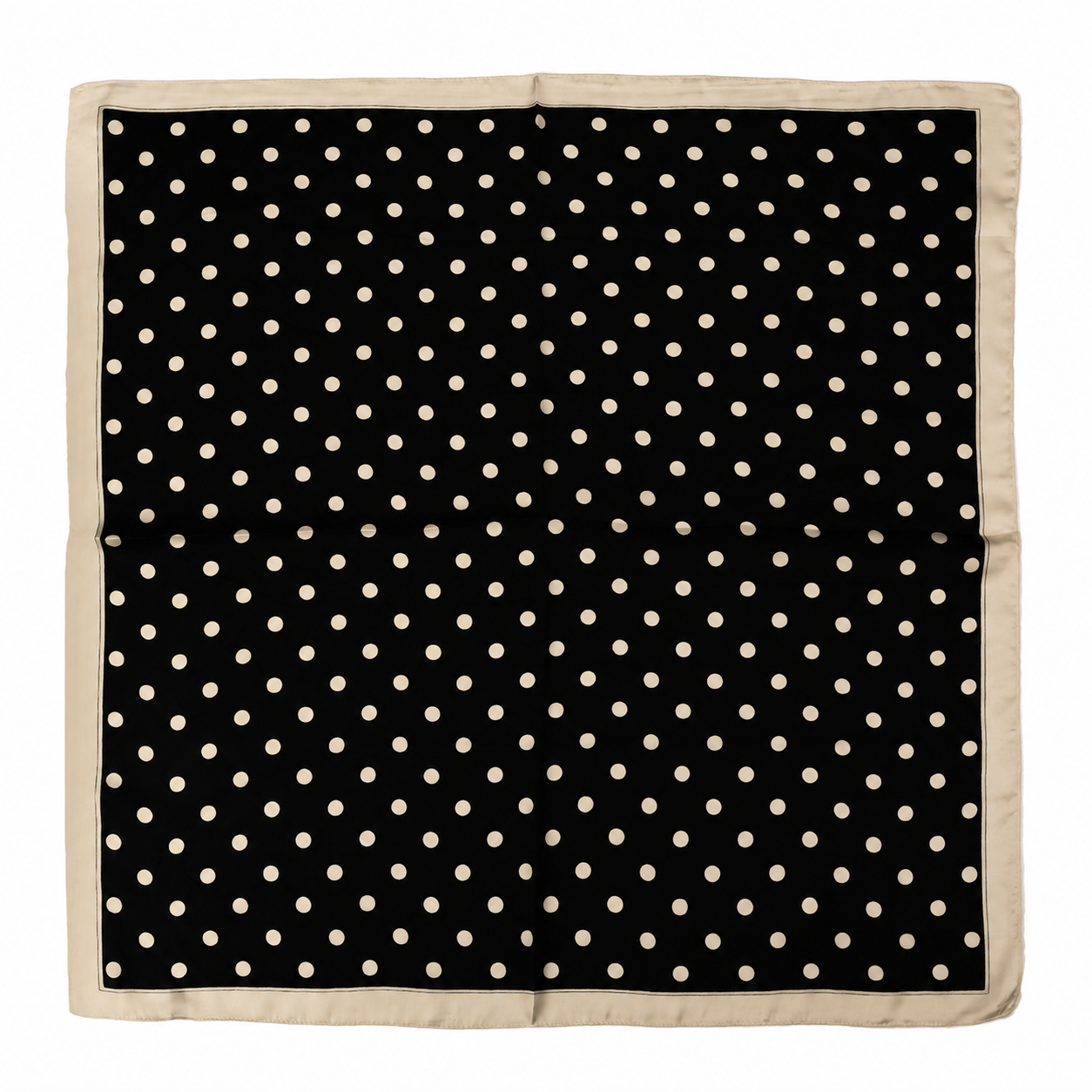 Sjaaltje zwart-beige, stip