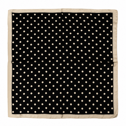 Sjaaltje zwart-beige, stip