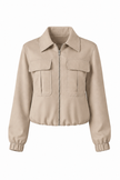 Beige jasje met rits