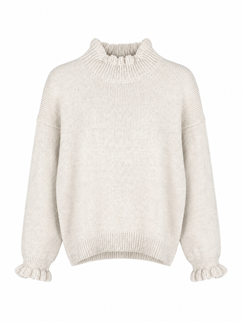 Beige meisjes trui