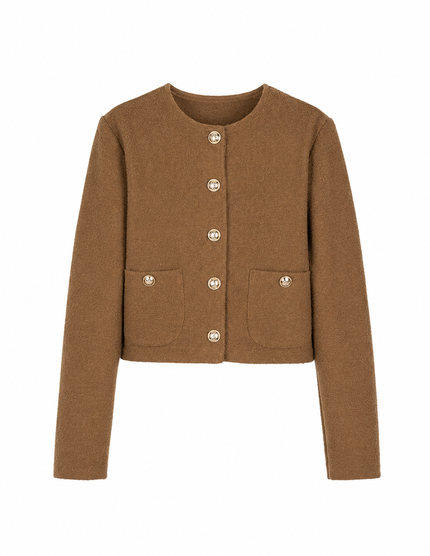 Bruin bouclé jasje