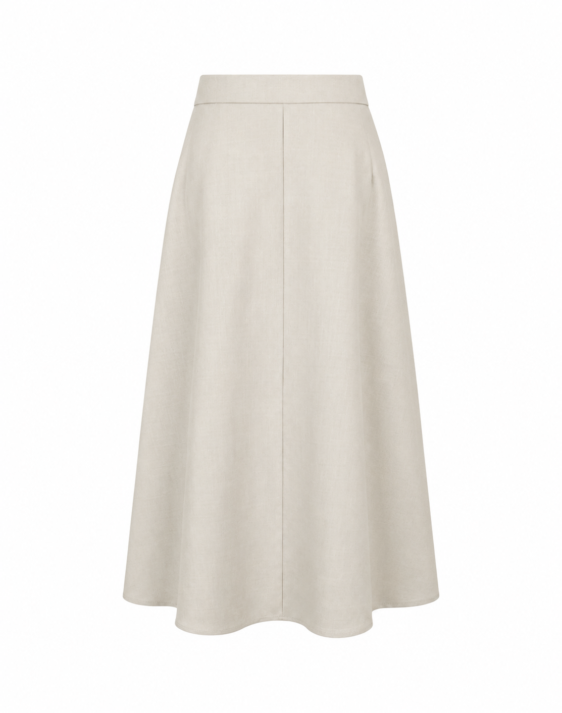 Zandkleur rok met plooien