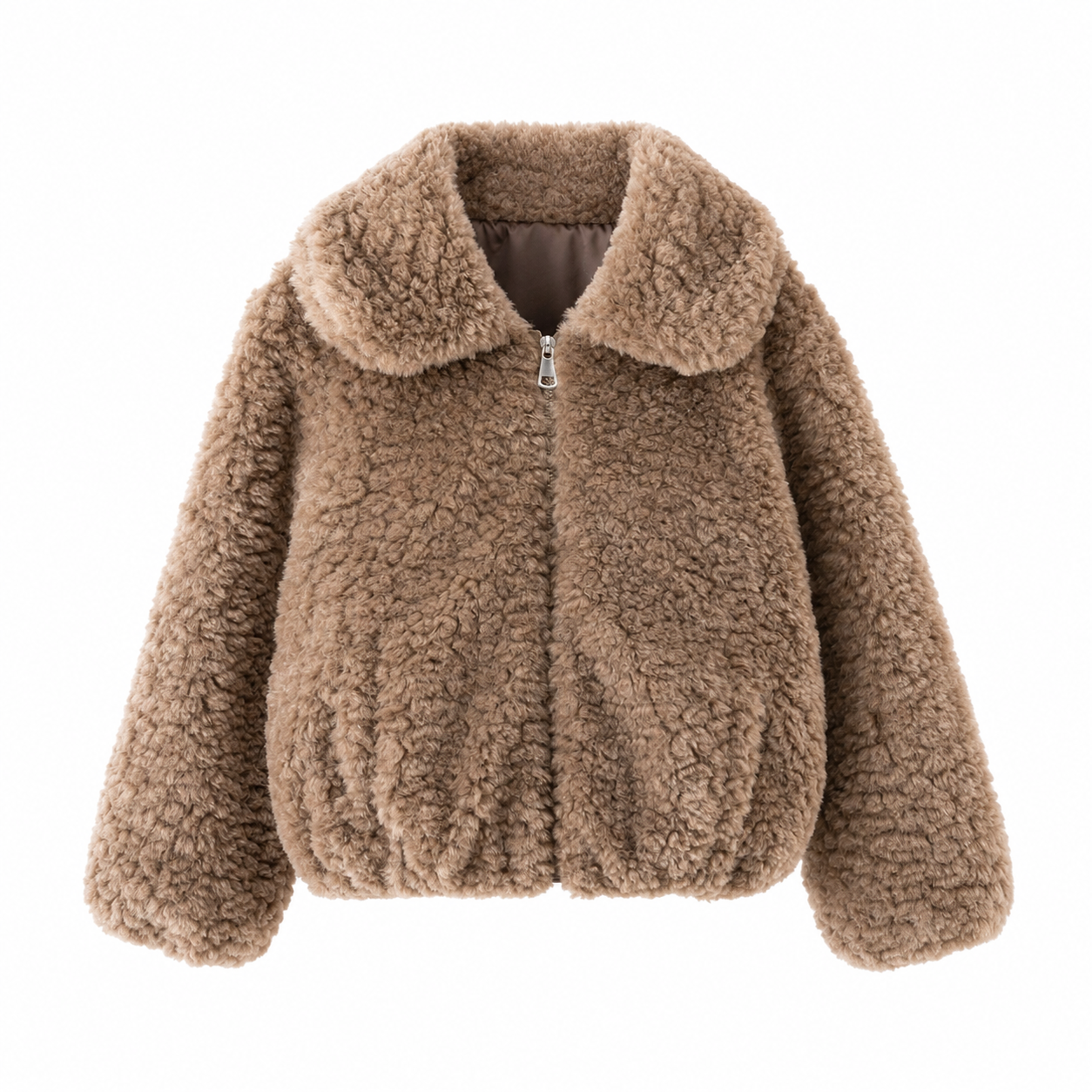 Bruin teddy jasje