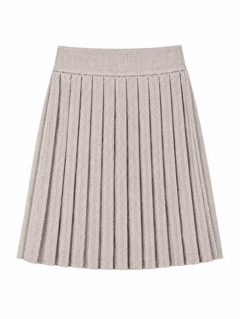 Beige tweed rokje