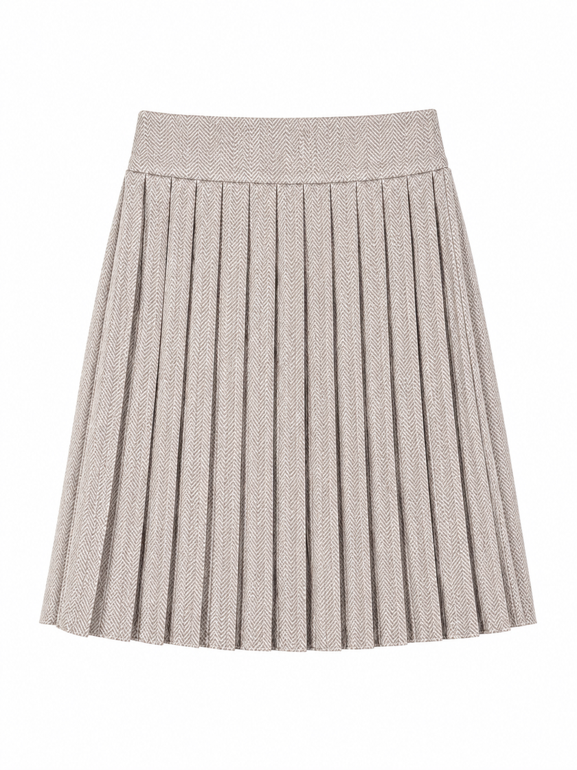 Beige tweed rokje