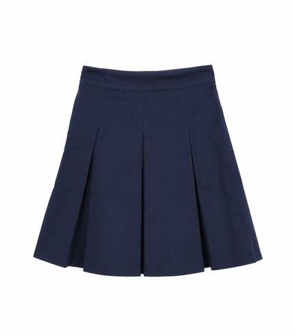 Donkerblauw plooirokje