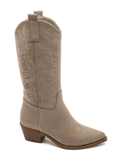 Taupekleur cowboylaarzen