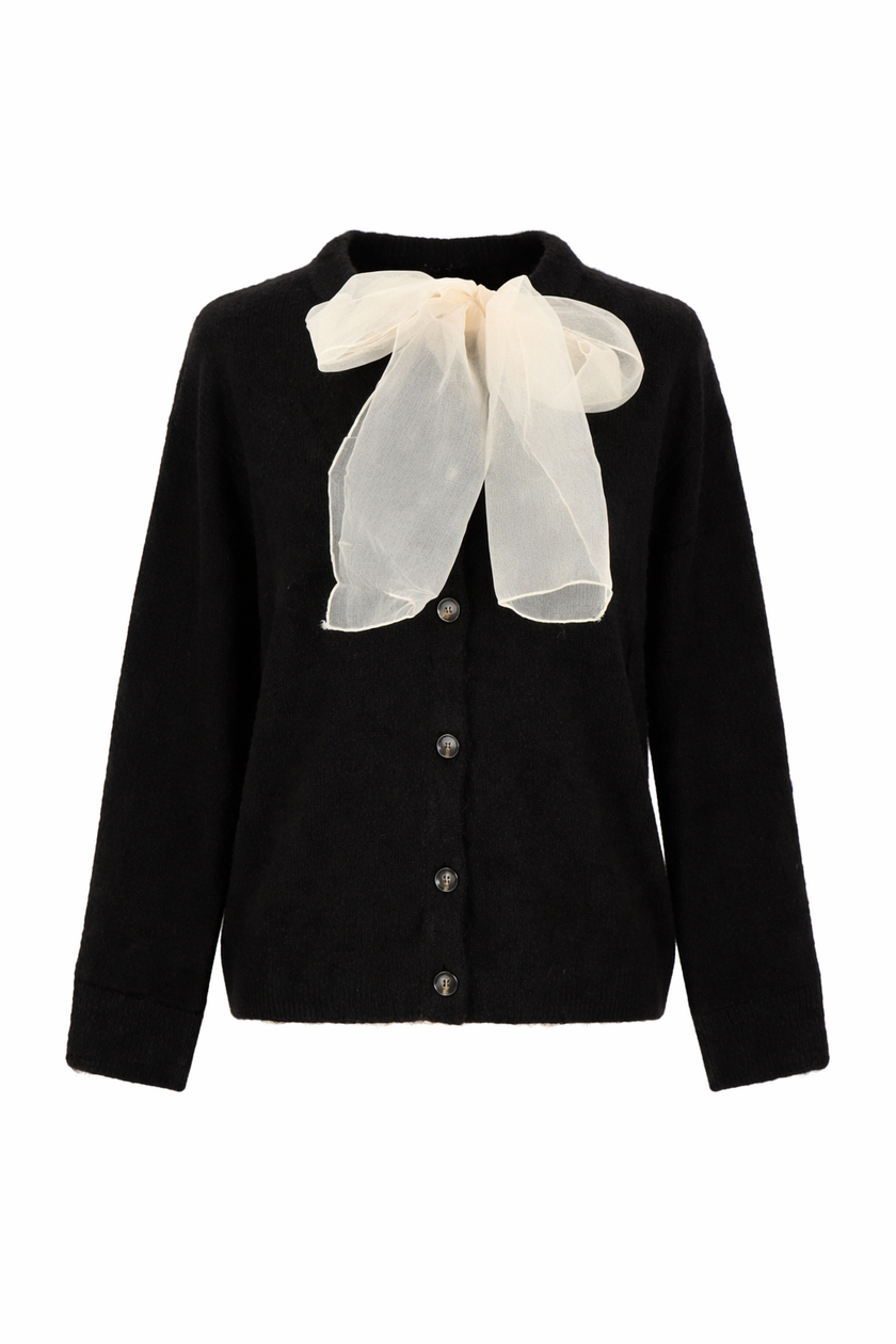 Zwart vestje met strik