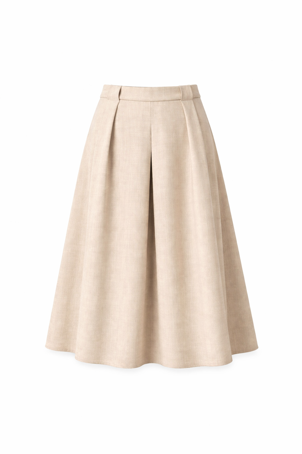 Beige lange rok