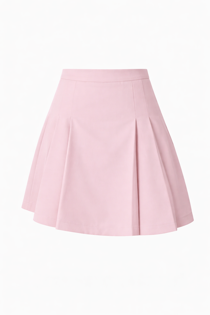 Lila rokje met plooitjes