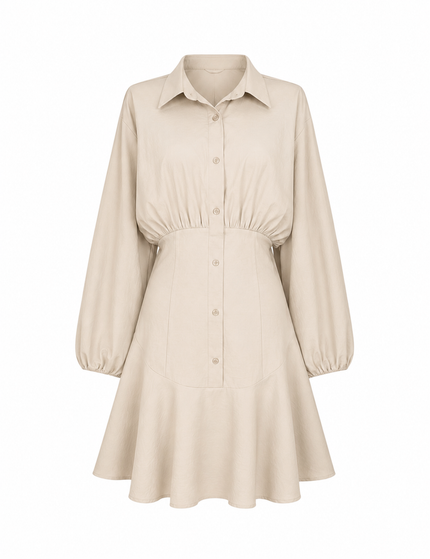Beige jurk