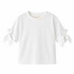 Wit shirtje met broderie mouwtjes
