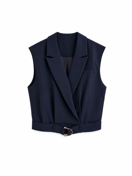 Donkerblauw gilet