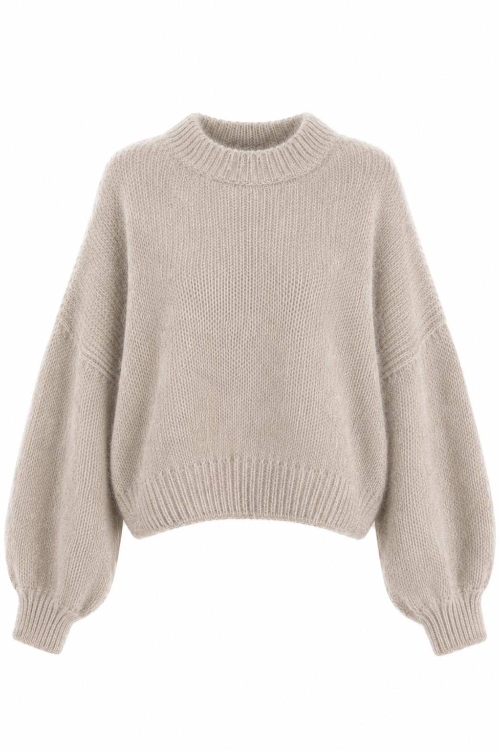 Beige oversized trui