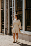 Beige jurk