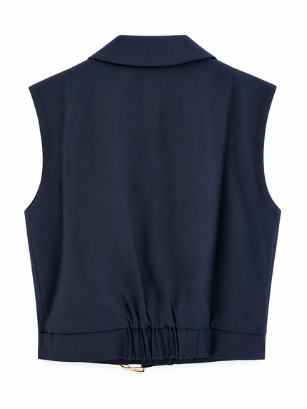 Donkerblauw gilet
