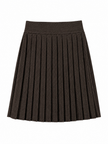 Donkerbruin tweed rokje