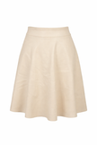 Zand klokkende lederlook rok