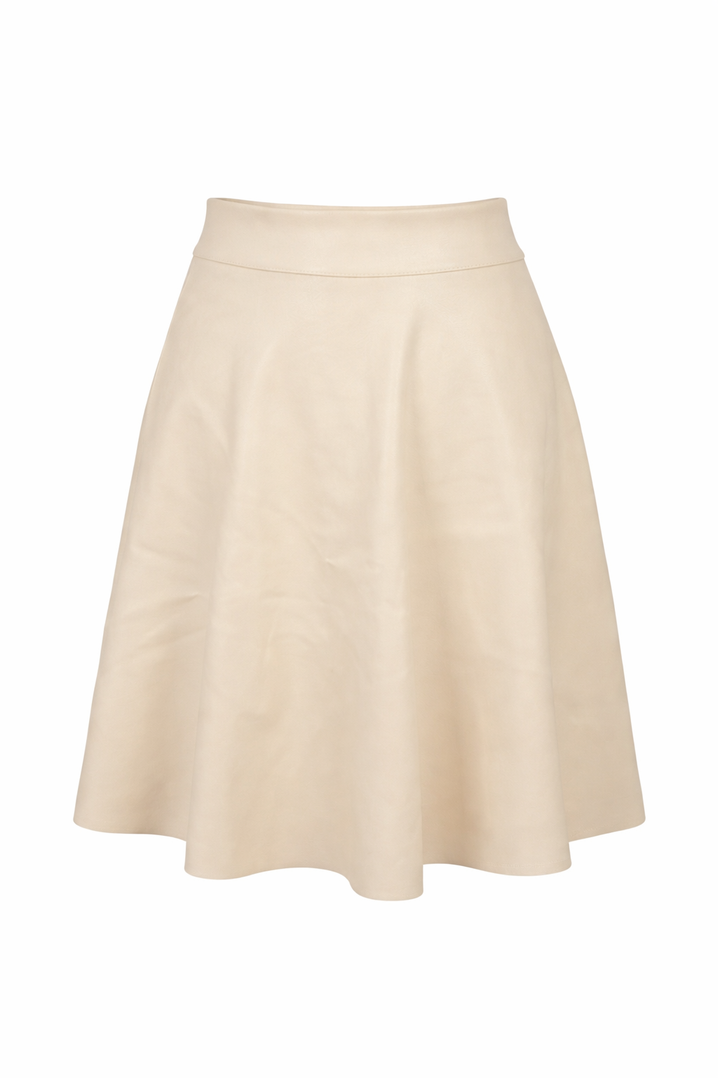 Zand klokkende lederlook rok