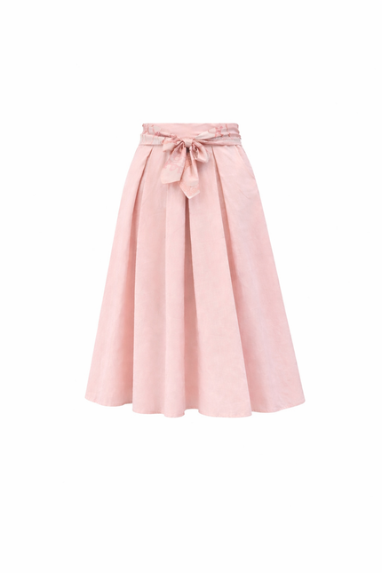 Roze rok met sjaal