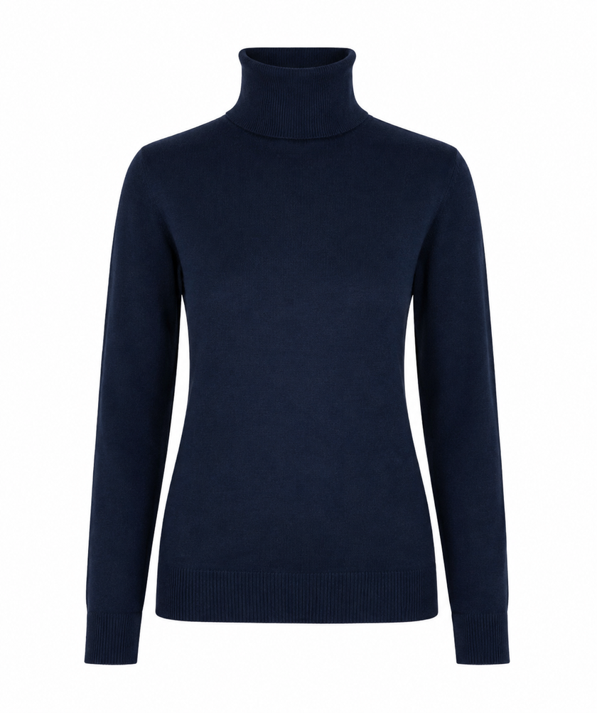 Donkerblauwe basic col