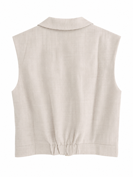 Beige gilet