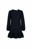 Donkerblauw bouclé jurkje