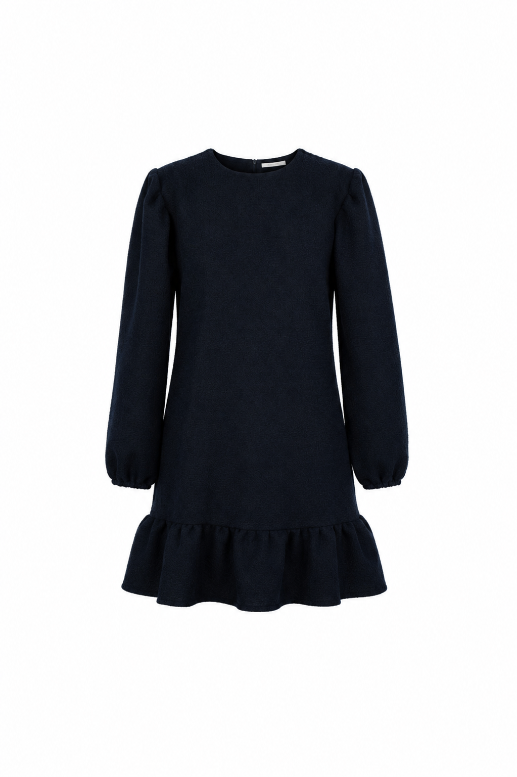 Donkerblauw bouclé jurkje