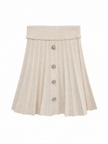 Beige rokje met knopen
