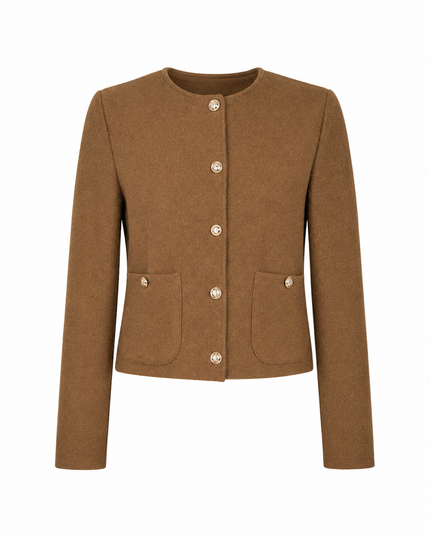 Bruin bouclé jasje