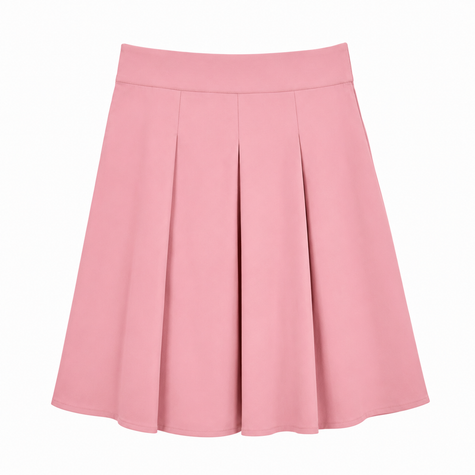 Roze plooirok