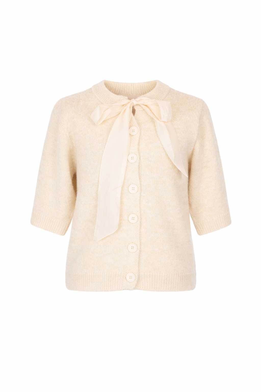 Beige vestje met strik