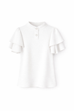 Offwhite bloesje met leuk mouwtje