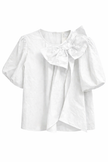 Witte blouse met grote strik