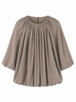 Taupekleurige blouse met ballon
