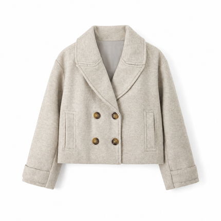 Beige jasje met knopen