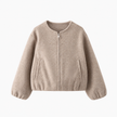 Beige jasje met ronde hals