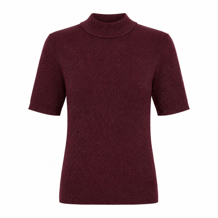 Kersenkleur lurex truitje