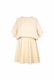 Zand klokkende lederlook rok