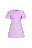 Lila jacquard jurkje