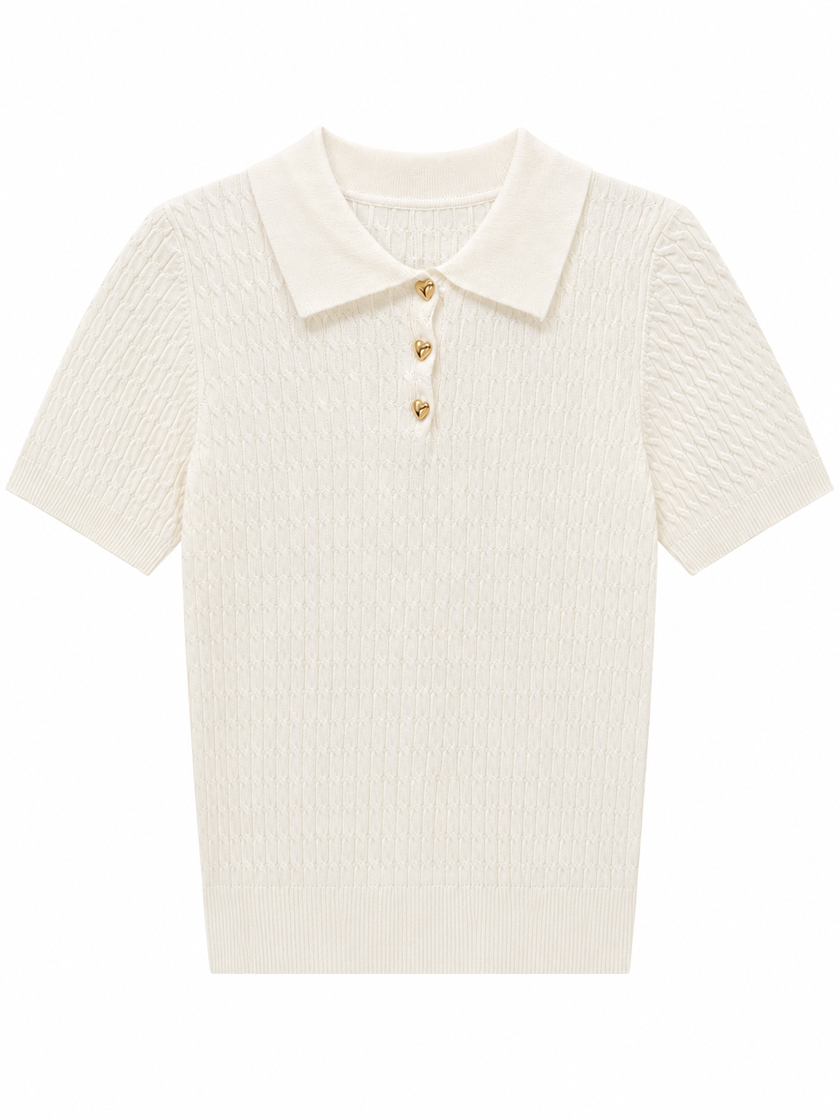 Offwhite kabeltruitje
