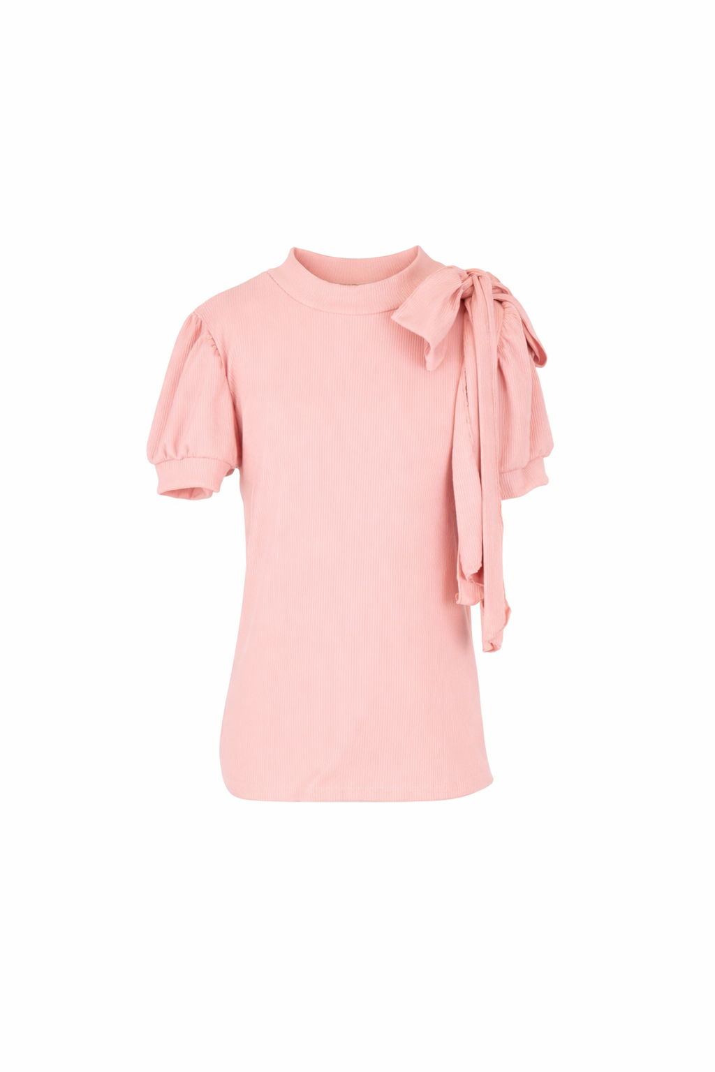 Roze shirt met royale strik