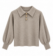 Beige truitje met knopen