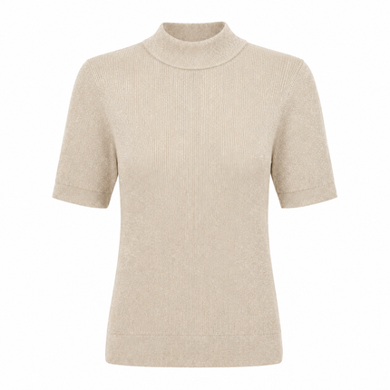 Zandkleur lurex truitje