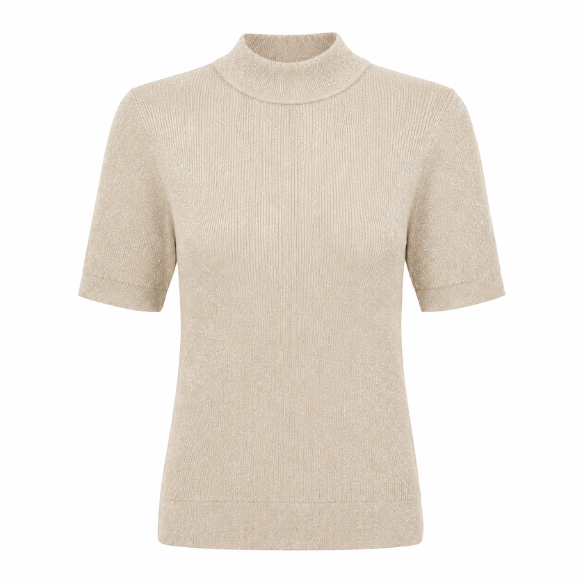 Zandkleur lurex truitje