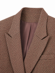 Blazer met bordeaux ruit