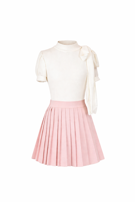 Roze plooirokje
