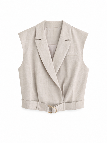 Beige gilet