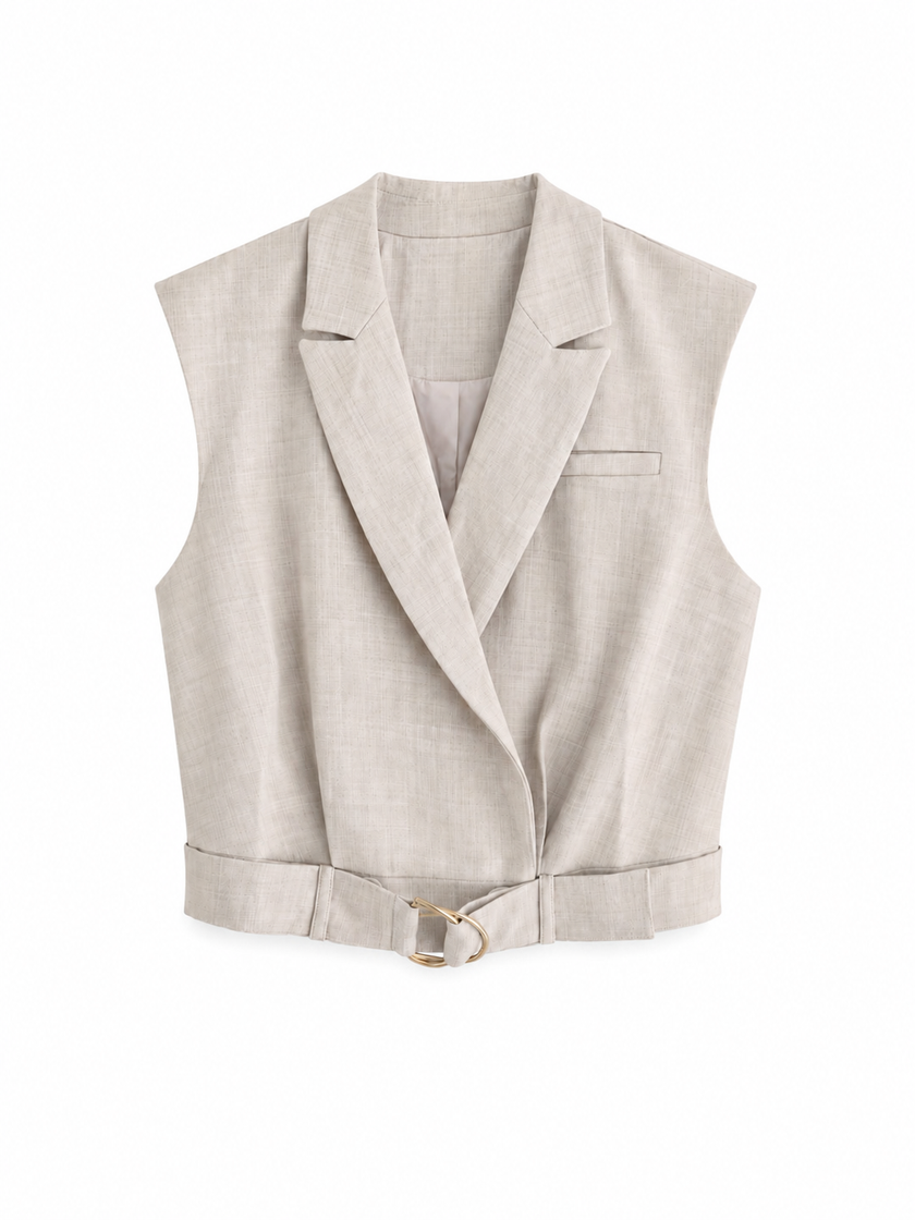Beige gilet